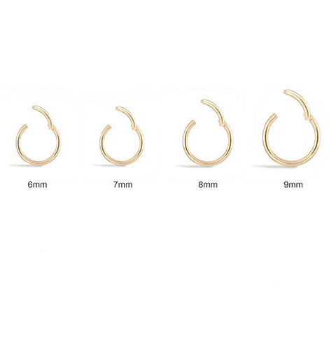 1mm | Sterling Silver Seamless Clicker Ring 18G Gauge