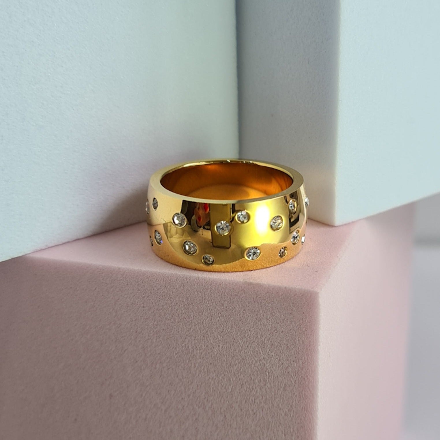 Starry Night Cigar Band Ring