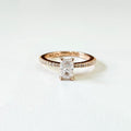 Petite Radiant Cut Micropave Ring