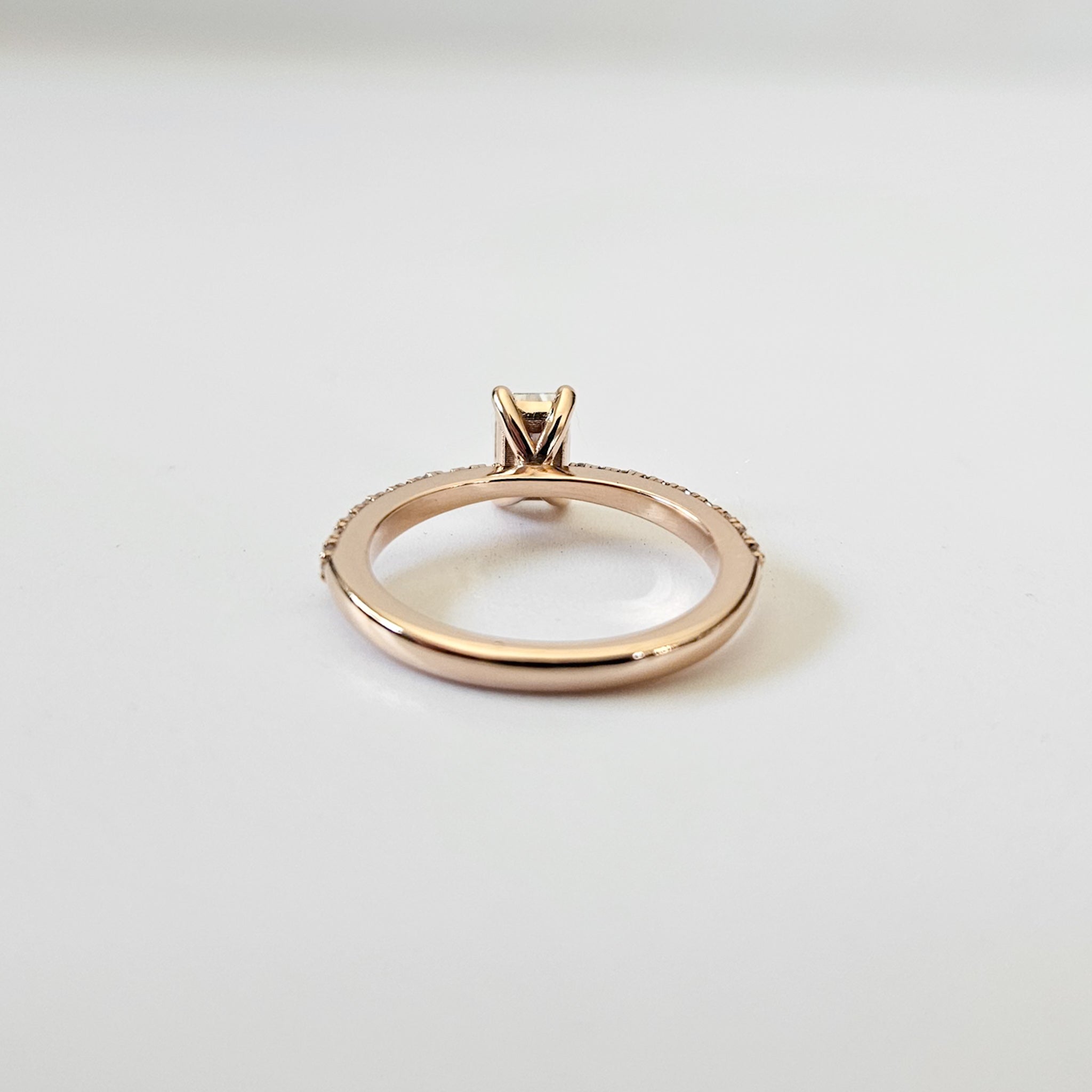 Petite Radiant Cut Micropave Ring