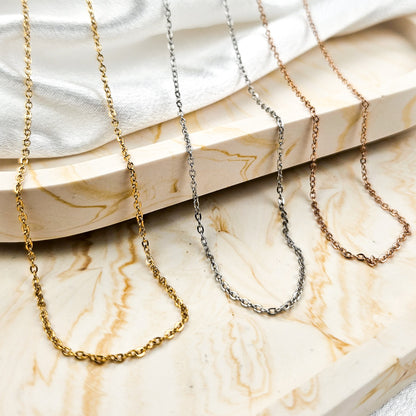 60cm Rolo Chain Necklace