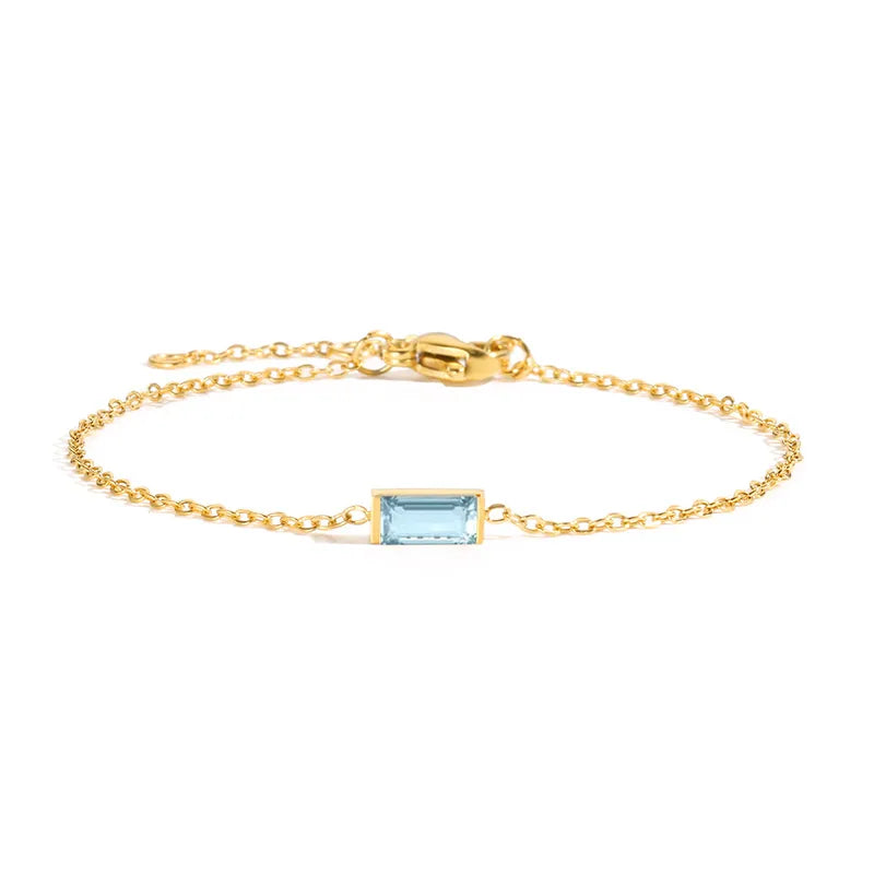 Birthstone Baguette Bracelet