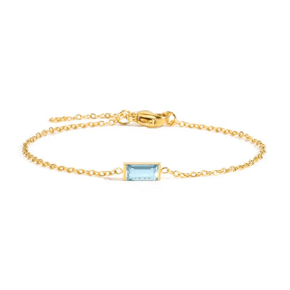 Birthstone Baguette Bracelet