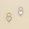 Heart | Stainless Steel CZ Earring Charms