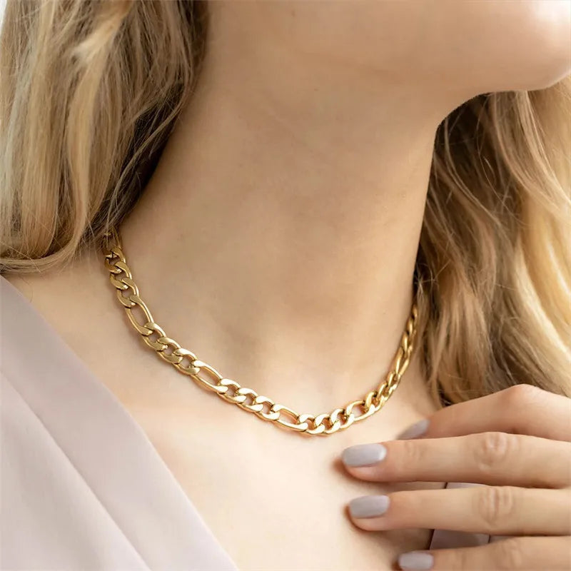 42cm Chunky Figaro Necklace