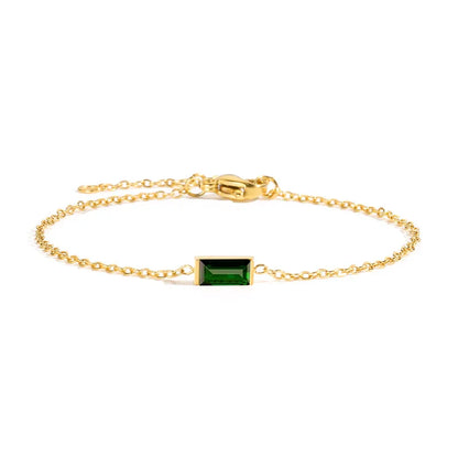 Birthstone Baguette Bracelet