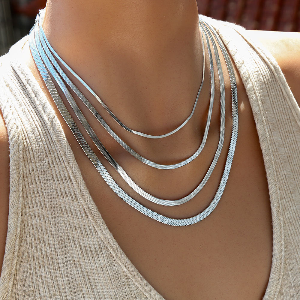 55cm Flat Snake Necklace