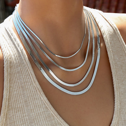 55cm Flat Snake Necklace