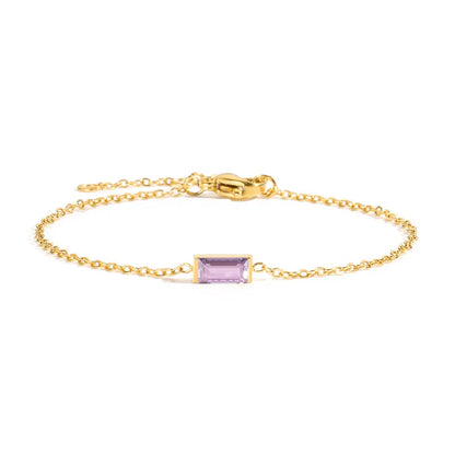 Birthstone Baguette Bracelet