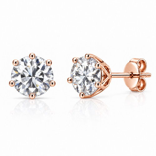 1ct Trellis Moissanite Studs