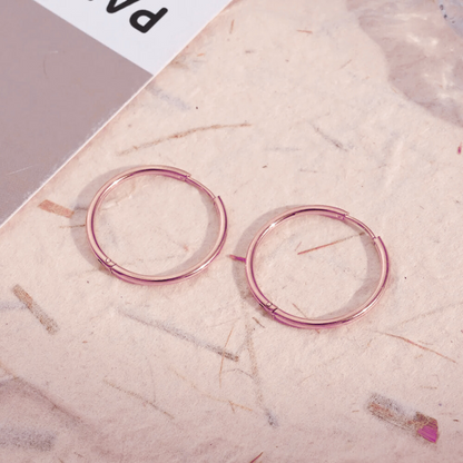 Rose Gold Super Skinny Stainless Steel Sleepers