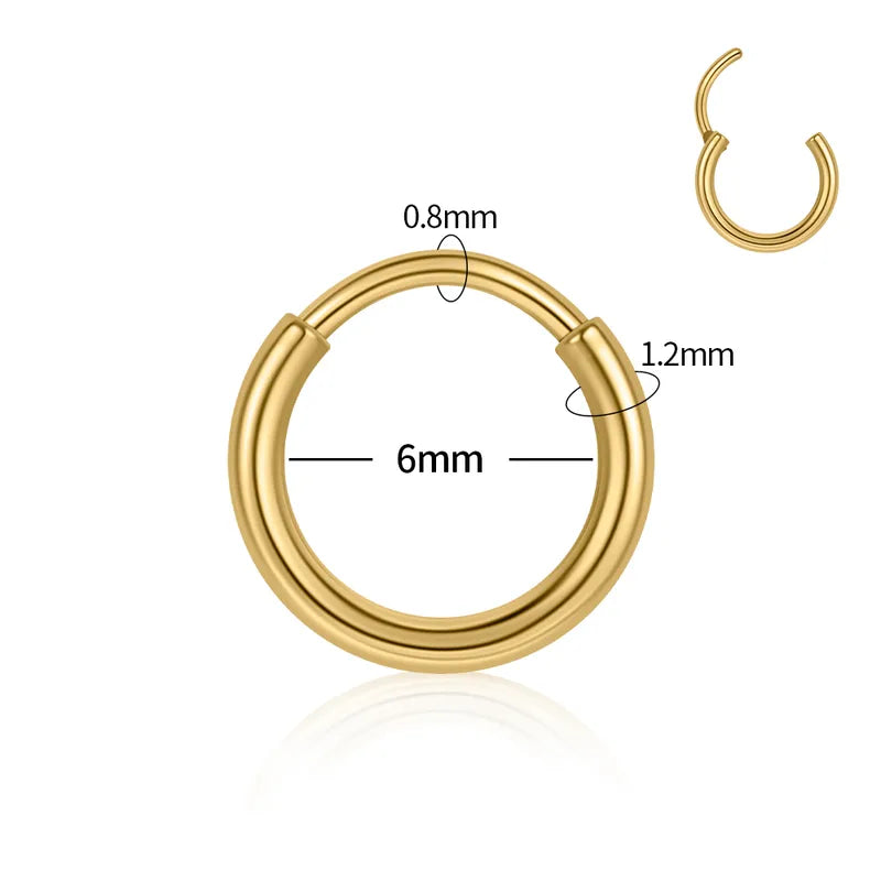 6mm Luxe | Stainless Steel Clicker Ring