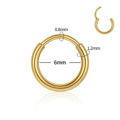 6mm Luxe | Stainless Steel Clicker Ring