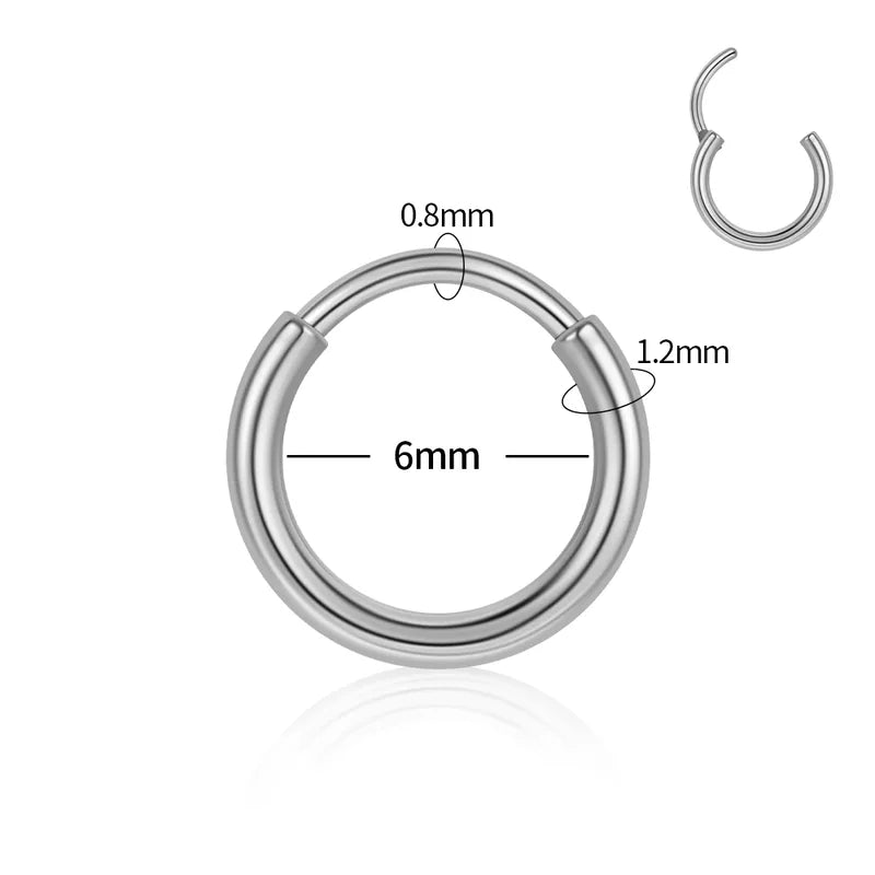 6mm Luxe | Stainless Steel Clicker Ring