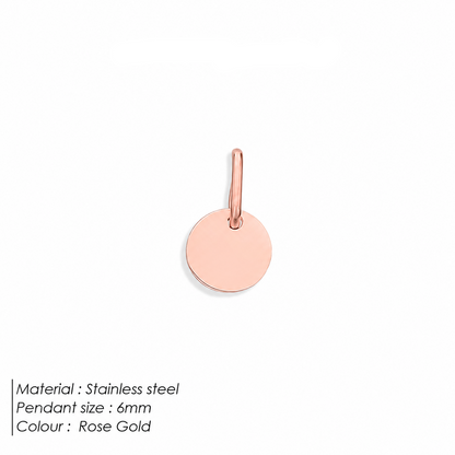 6mm Engraved Round Disc