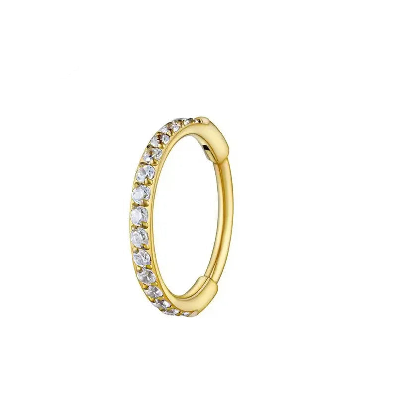 6mm CZ Luxe | Stainless Steel Clicker Ring