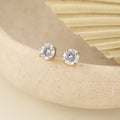 7mm Cubic Zirconia Stainless Steel Studs