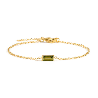 Birthstone Baguette Bracelet