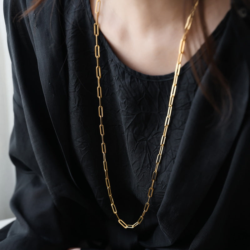 80cm Paperclip Necklace