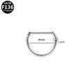 8mm Straight Bar | G23 Titanium Clicker Ring
