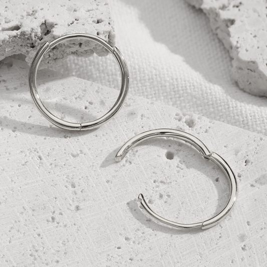 Silver Super Skinny Stainless Steel Sleepers