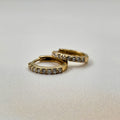 9k Solid Gold Lab Diamond Huggies