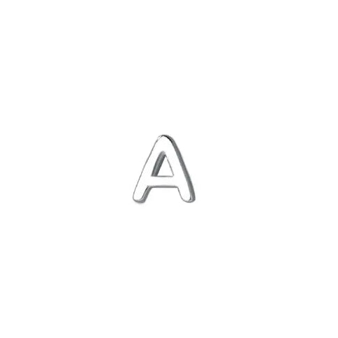 Alphabet Stud in Sterling Silver