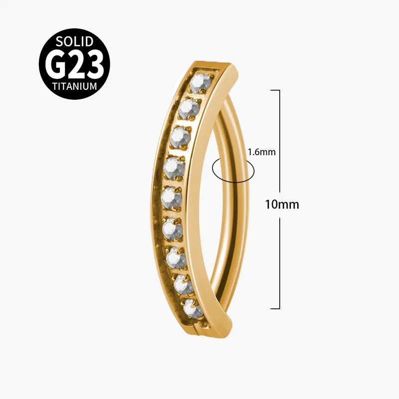 CZ Minimalist | G23 Titanium Belly Ring