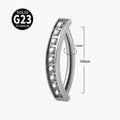 CZ Minimalist | G23 Titanium Belly Ring