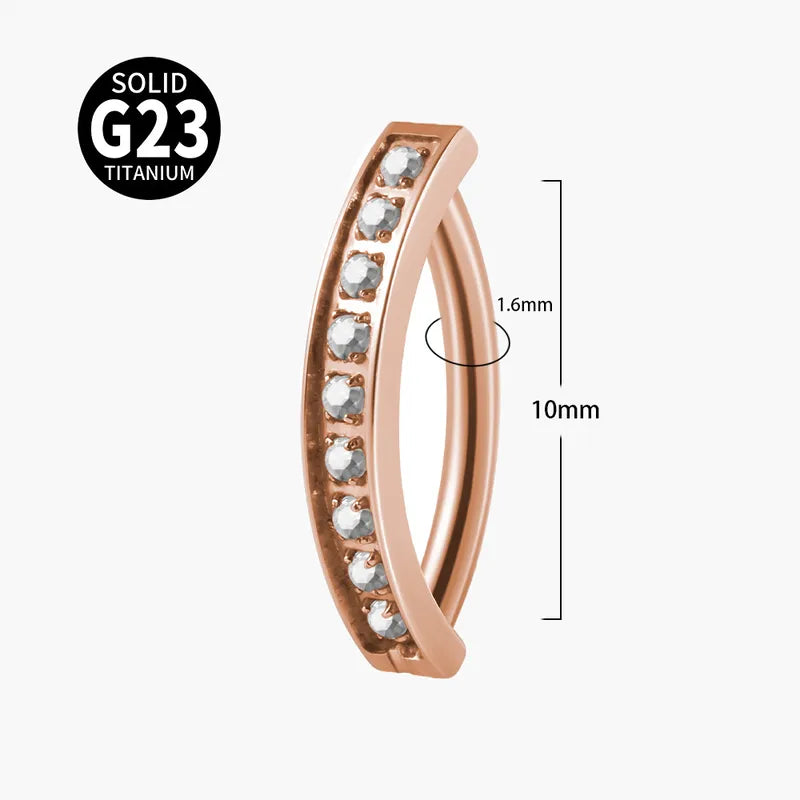 CZ Minimalist | G23 Titanium Belly Ring