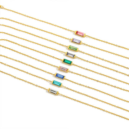 Birthstone Baguette Bracelet