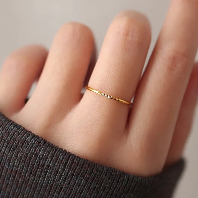 Diamante Stack Ring