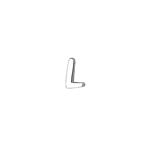 Alphabet Stud in Sterling Silver