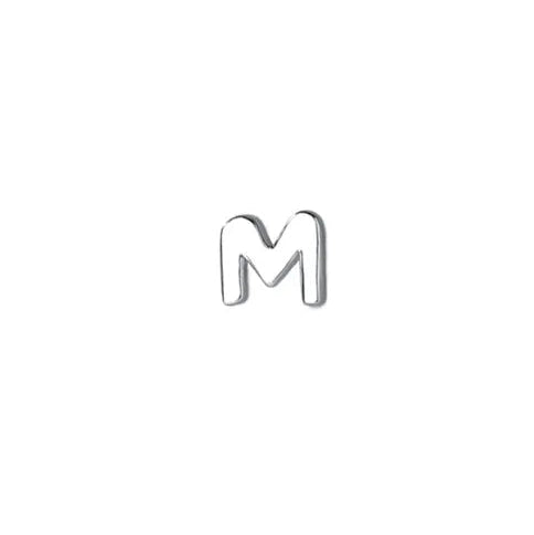 Alphabet Stud in Sterling Silver