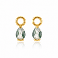 Moss Agate | Sterling Silver Earring Charms