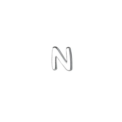 Alphabet Stud in Sterling Silver
