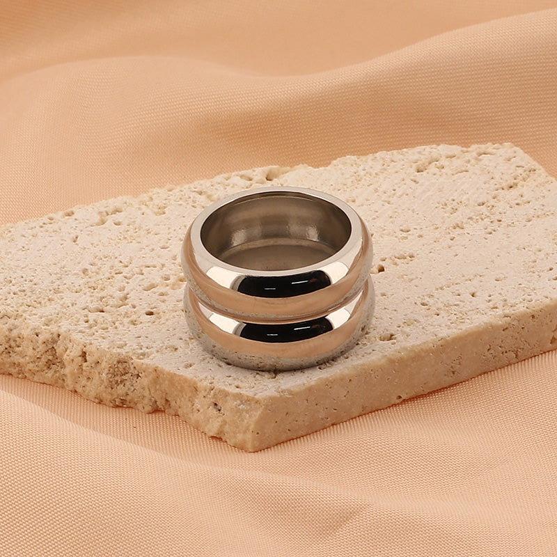 Cloud Cigar Band Ring