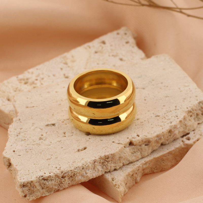 Cloud Cigar Band Ring