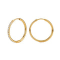 Pavé Large Hoops