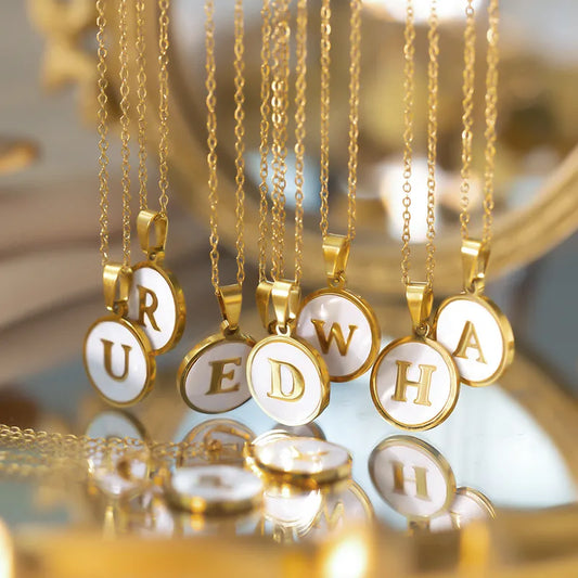 Initial Shell Necklace