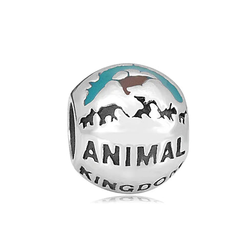 Animals Round Bead Bracelet Charm