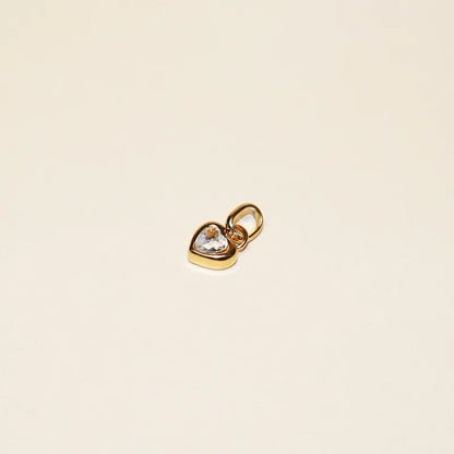 Birthstone Heart Charms