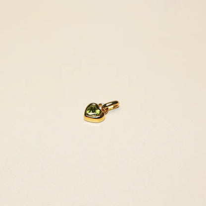 Birthstone Heart Charms