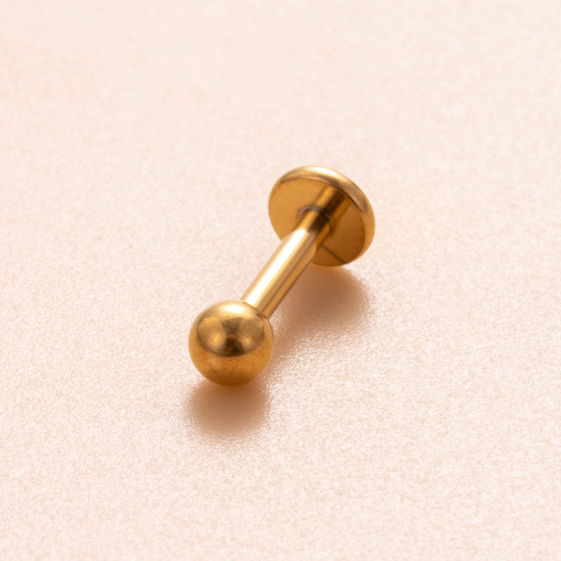 Ball Gold | Stainless Steel Flat Back Stud