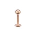 Ball Rose Gold | Stainless Steel Flat Back Stud