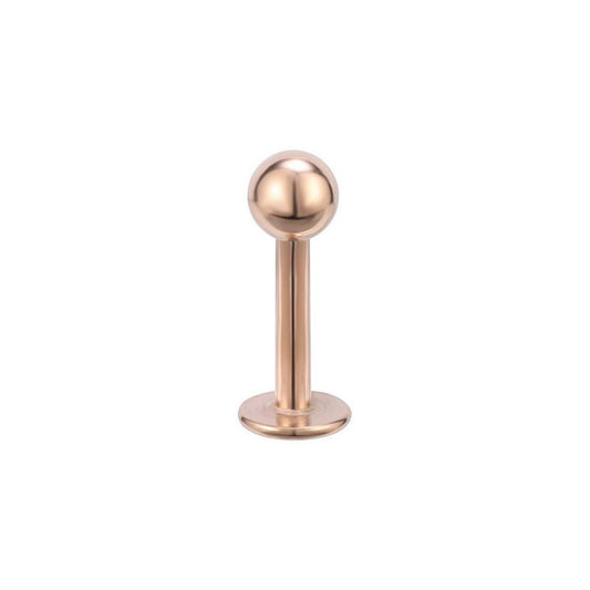 Ball Rose Gold | Stainless Steel Flat Back Stud
