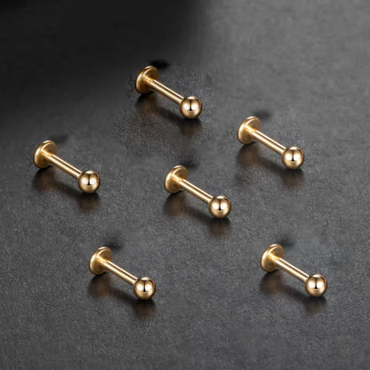 Ball Gold | Stainless Steel Flat Back Stud