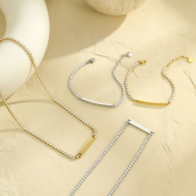 Bar Tennis Necklace