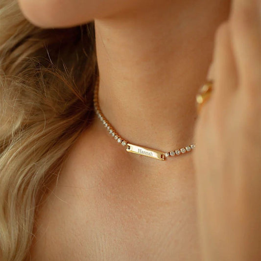 Bar Tennis Necklace