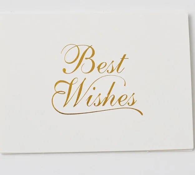 Small Gold Embossed Handwritten Gift Card